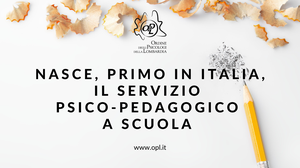 immagine articolo Nasce, primo in Italia, il servizio psico-pedagogico a scuola