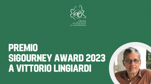 immagine articolo Premio Sigourney Award 2023 a Vittorio Lingiardi