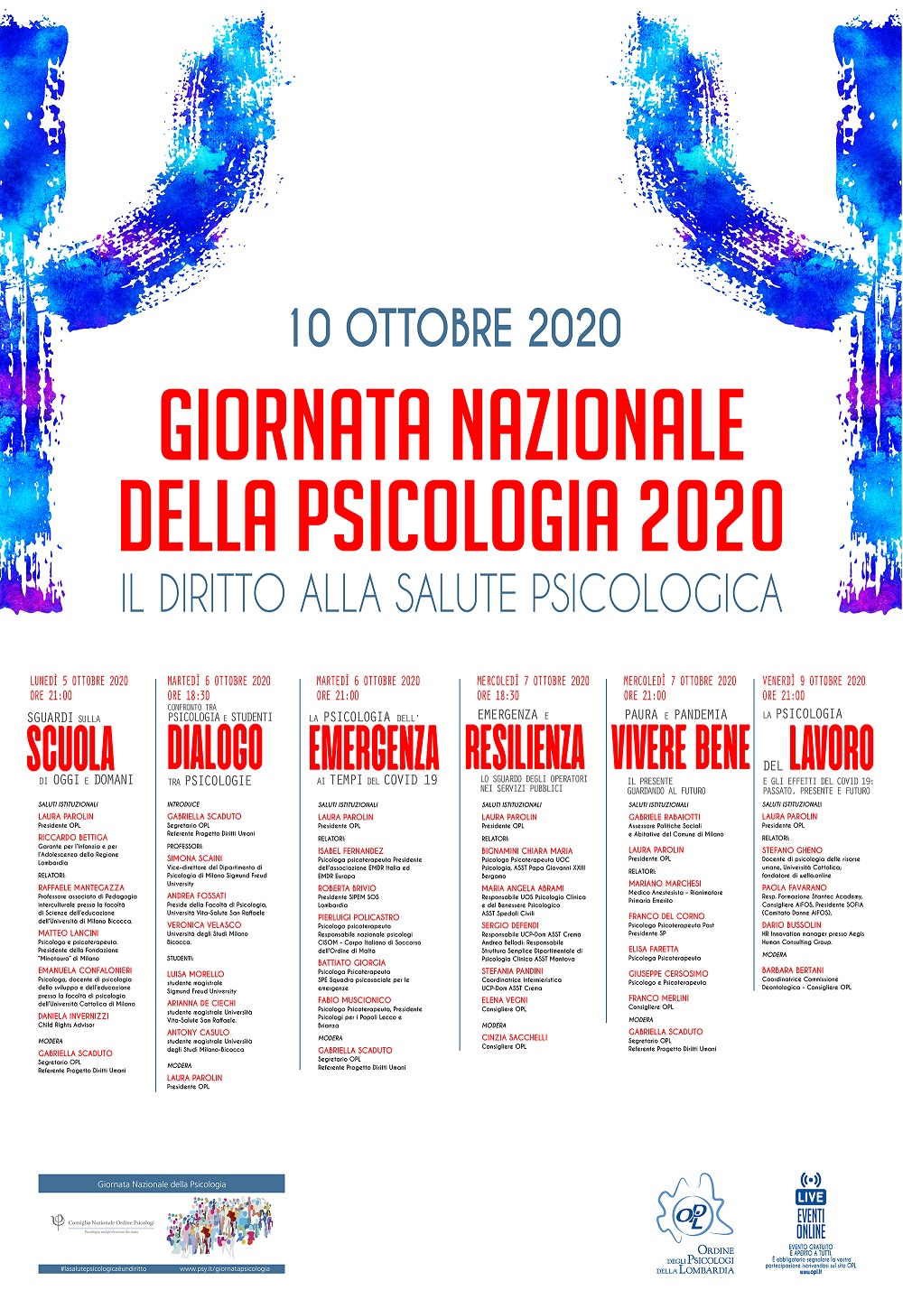 Comunicato Stampa 10 Ottobre 2020 Giornata Nazionale Della Psicologia La Salute Psicologica E Un Diritto News Opl Ordine Psicologi Lombardia