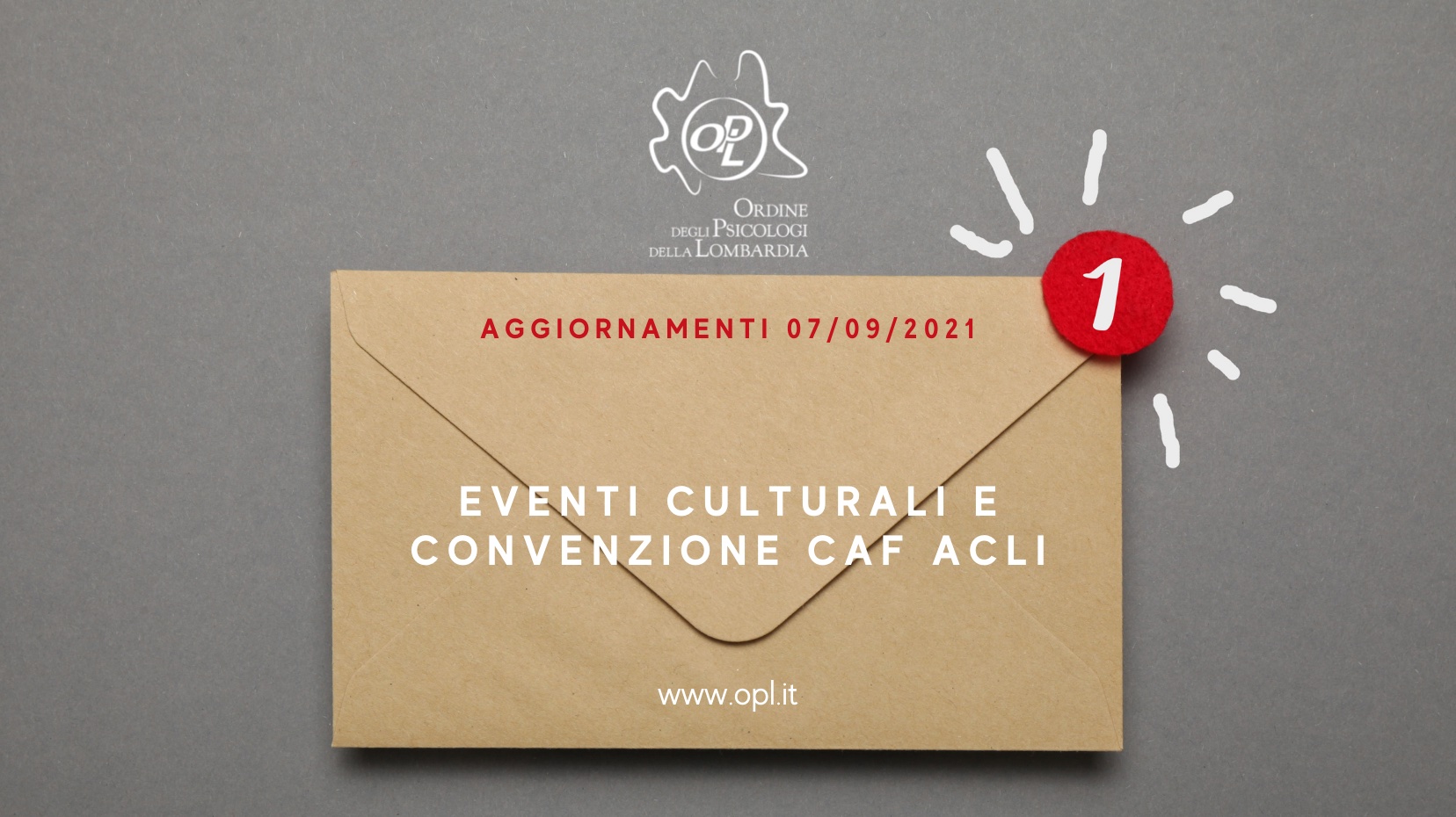 Aggiornamenti del 07/09/2021 - Eventi culturali e convenzione CAF ACLI