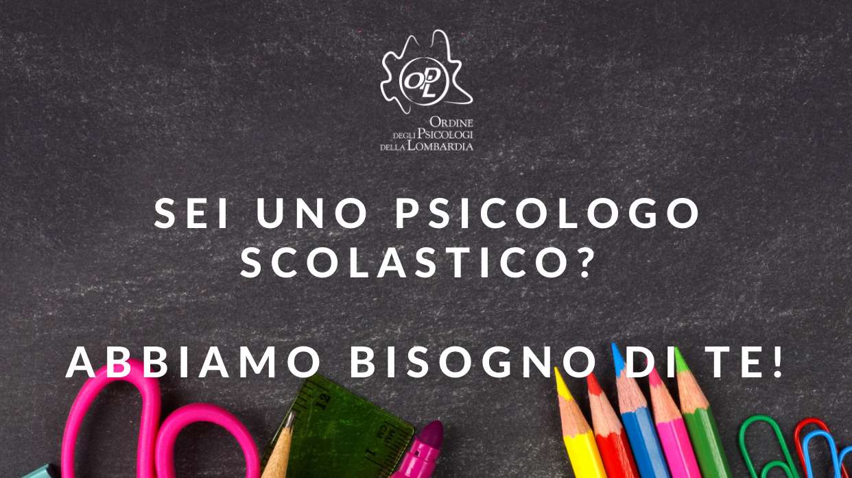 Sei uno psicologo scolastico? Abbiamo bisogno di te!