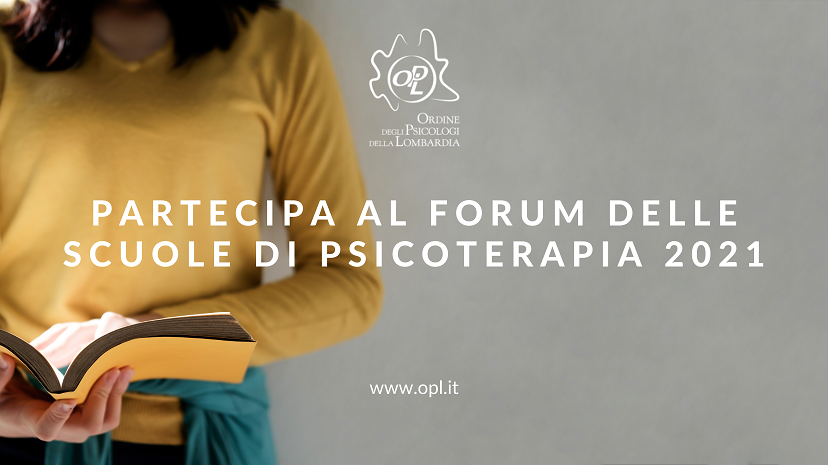 Aggiornamenti del 20/05/2021 - Partecipa al forum delle scuole di psicoterapia 2021