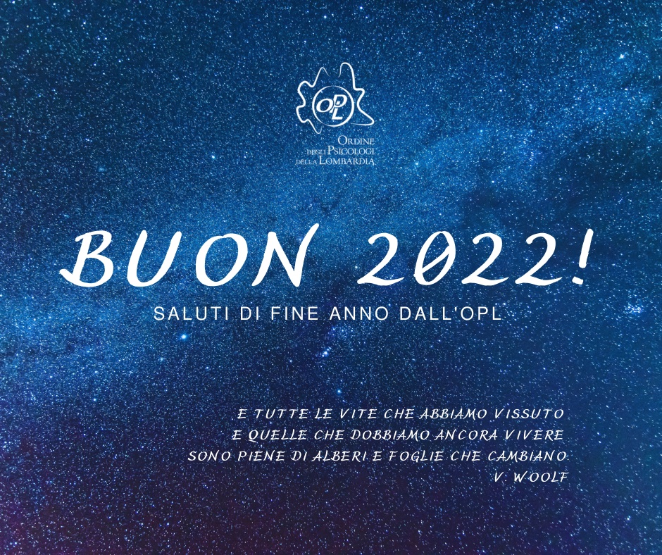 Buon 2022! Saluti di fine anno dalla Presidente dell'OPL