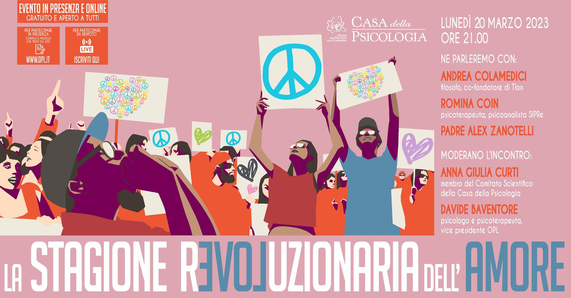 ❤️ Partecipa al prossimo evento della Casa della Psicologia - La stagione rivoluzionaria dell’amore