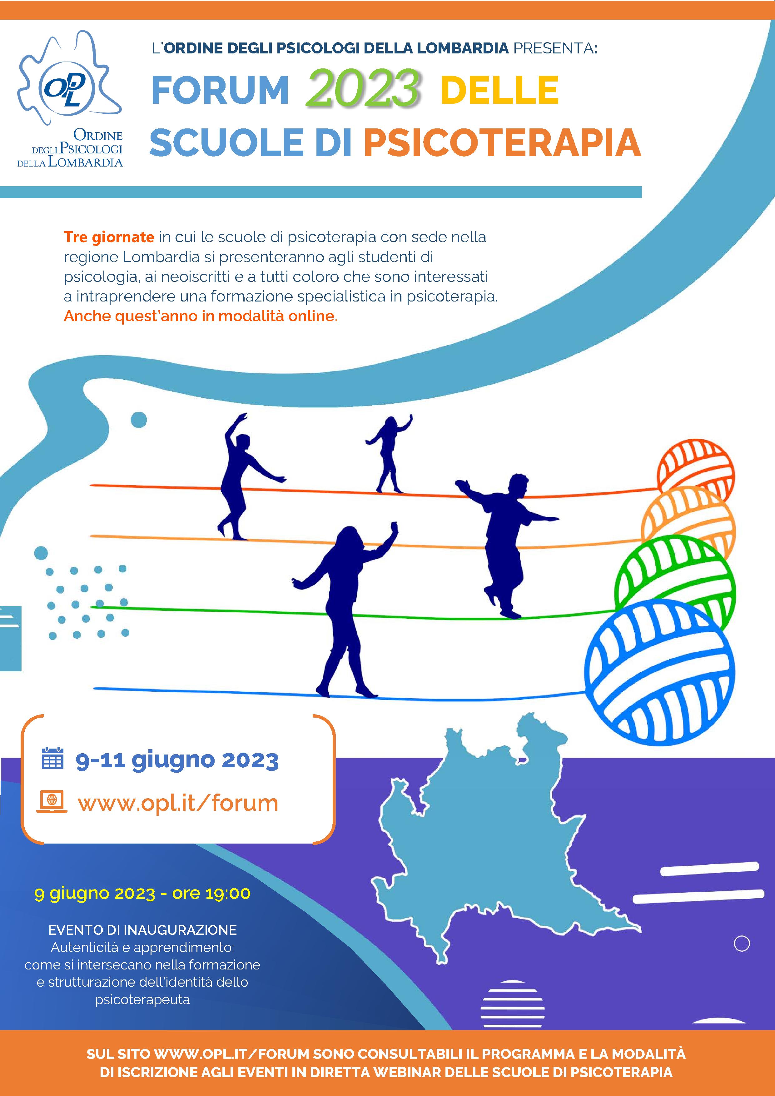 Acquiesce Rejsebureau salat Forum delle Scuole di Psicoterapia 2023: il programma definitivo e apertura  iscrizioni 9, 10 e 11 giugno 2023 | News | OPL - Ordine psicologi Lombardia