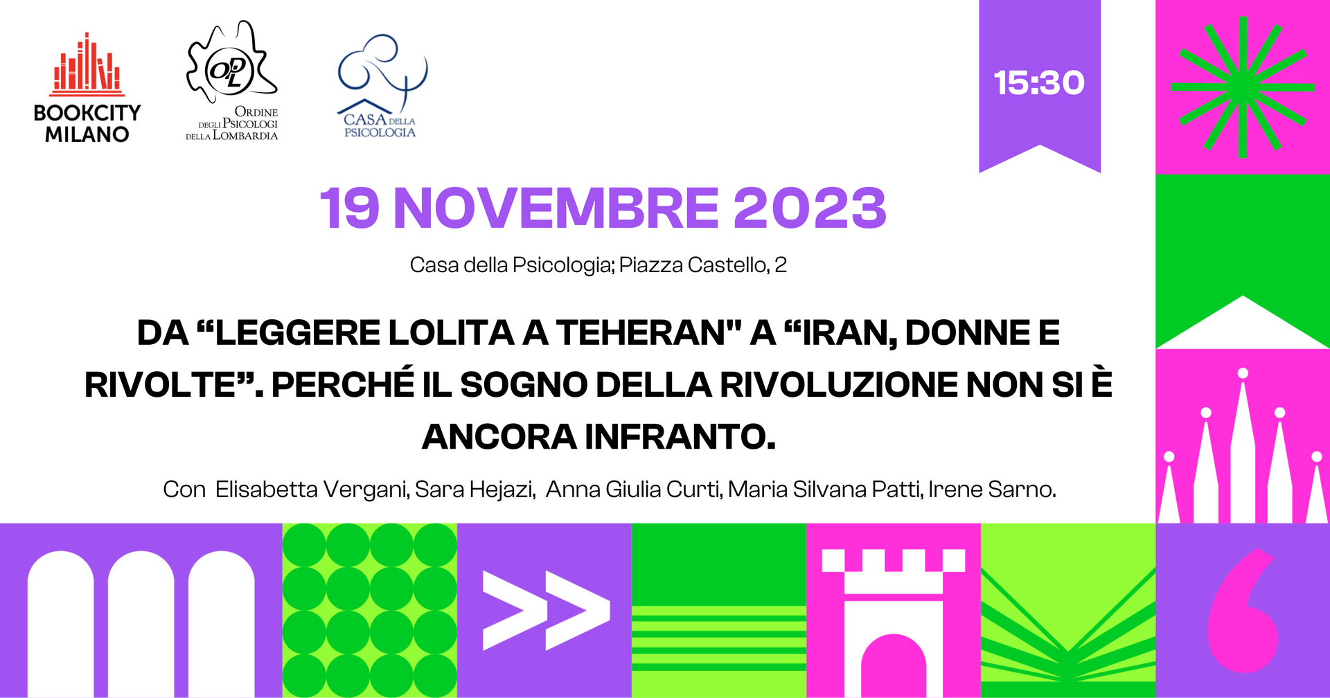 📖 19 novembre - Bookcity 2023 - Da “Leggere Lolita a Theran