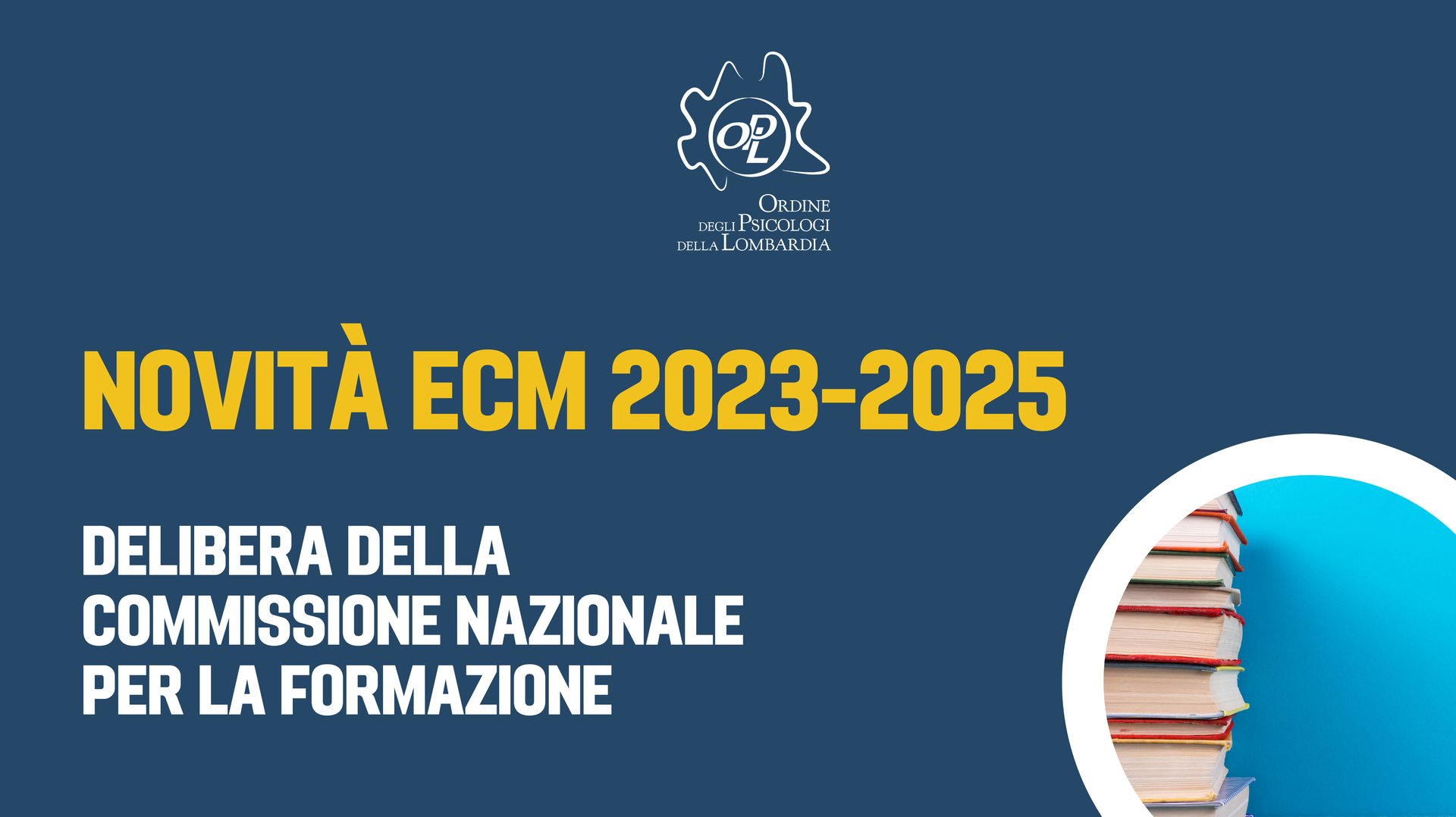 🆕 Novità nuovo triennio ECM 2023 - 2025