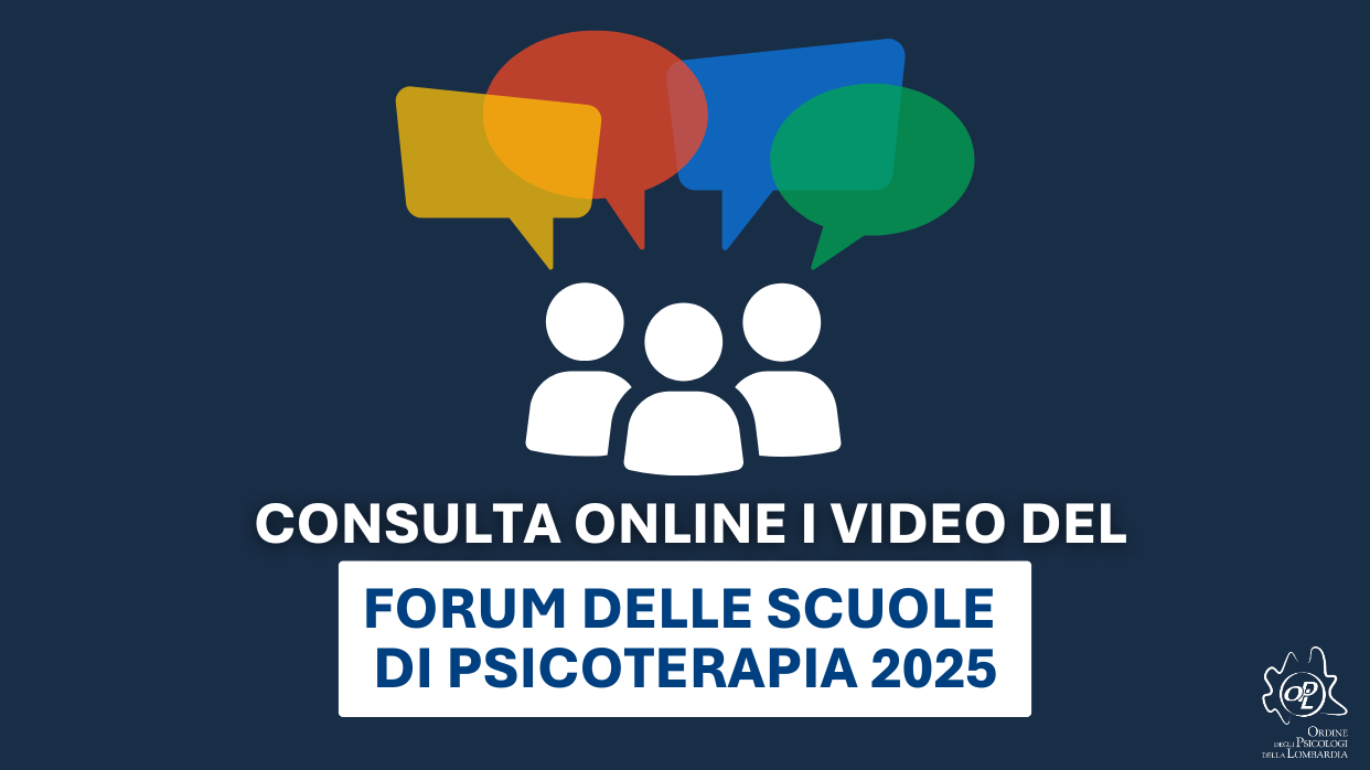 Sono online i video del Forum delle Scuole di Psicoterapia 2025