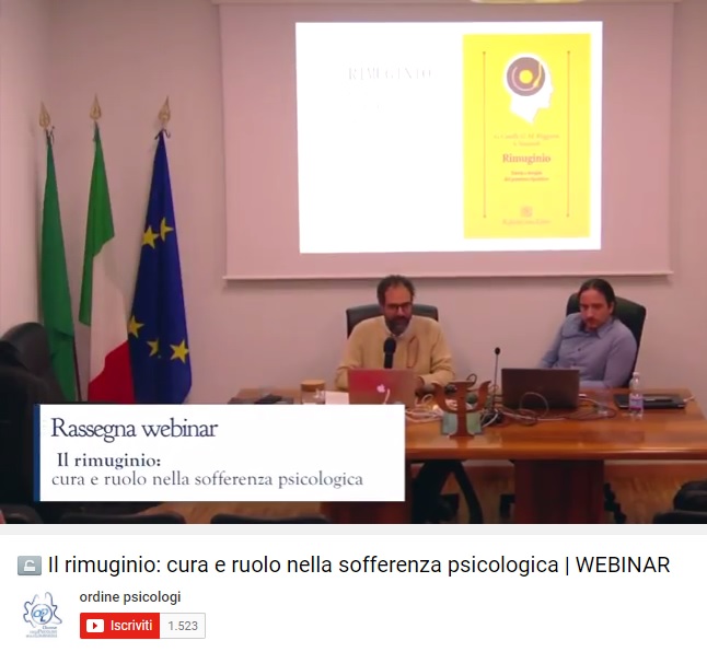 Webinar OPL - Il rimuginio: cura e ruolo nella sofferenza psicologica - video integrale