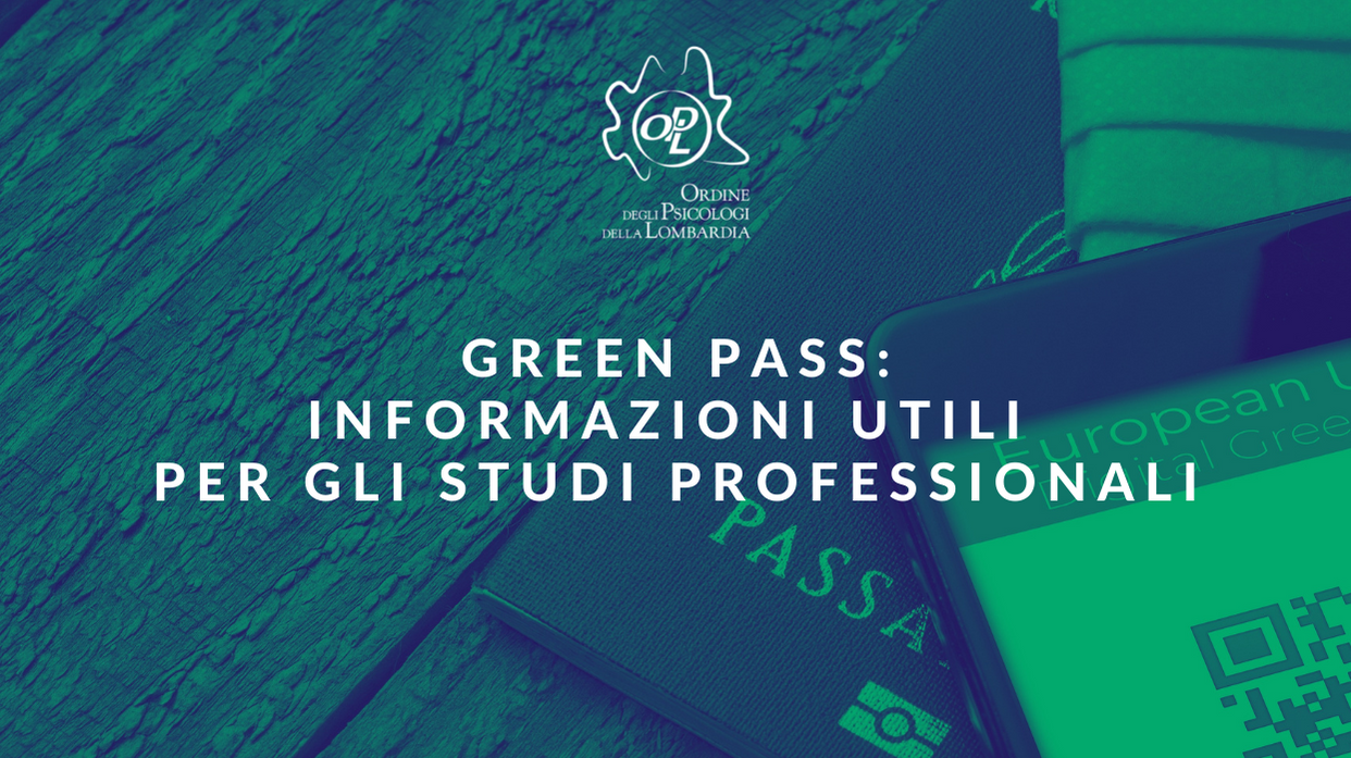 immagine articolo GREEN PASS: informazioni utili per gli studi professionali