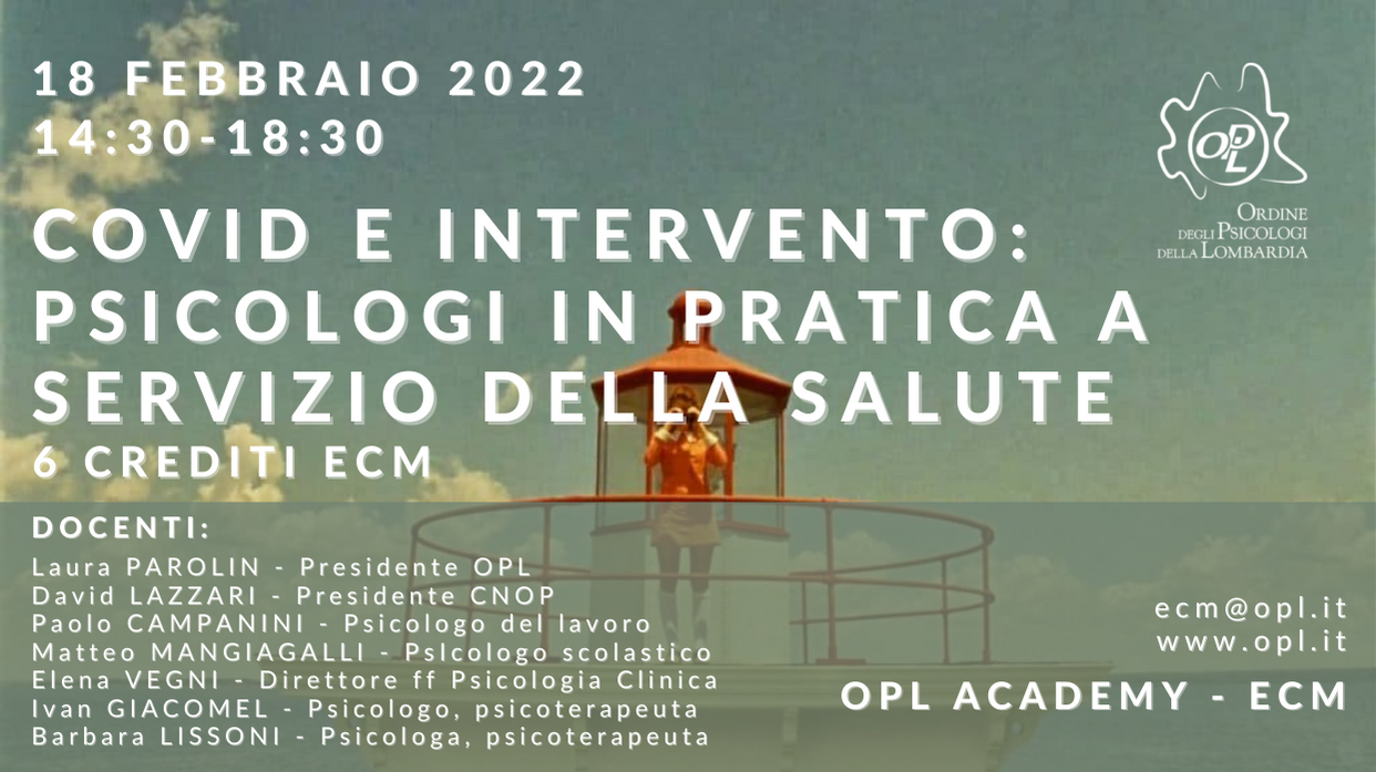 logoCovid e intervento: psicologi in pratica a servizio della salute formazione