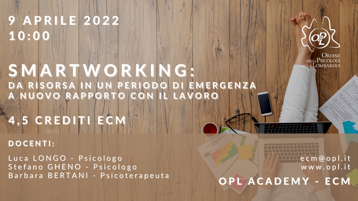 logoSmartworking: da risorsa in un periodo di emergenza a nuovo rapporto con il lavoro formazione