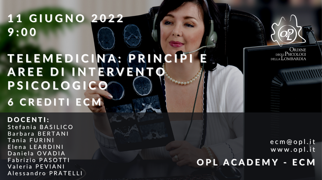 logoTelemedicina: principi e aree di intervento psicologico formazione