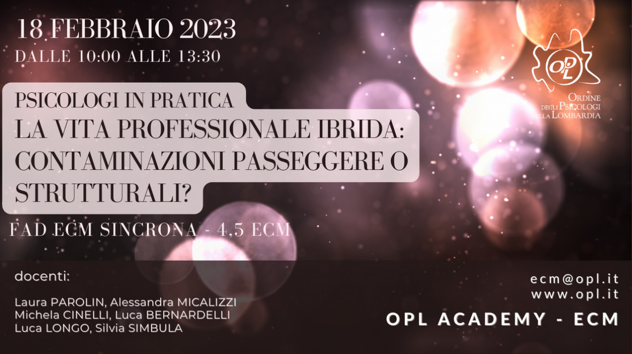 logoPsicologi in pratica. La vita professionale ibrida: contaminazioni passeggere o strutturali? formazione