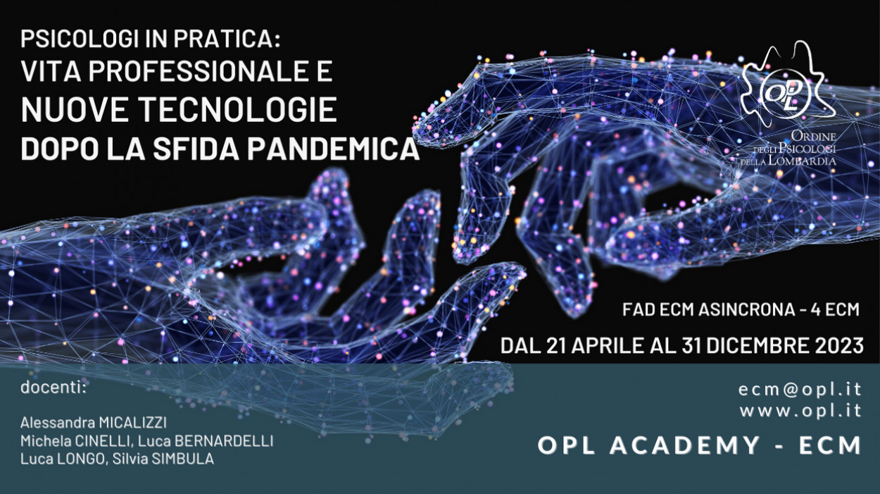 logoPsicologi in pratica: vita professionale e nuove tecnologie dopo la sfida pandemica  formazione