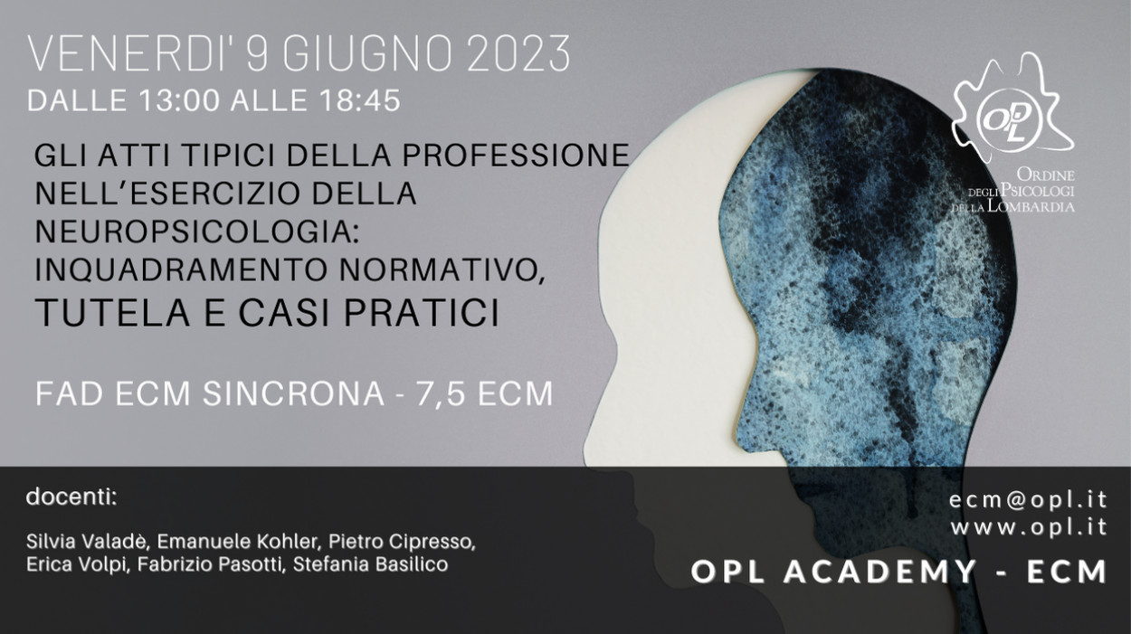 logoGli atti tipici della professione nell’esercizio della neuropsicologia: inquadramento normativo, tutela e casi pratici formazione