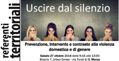 immagine articolo MONZA - Uscire dal silenzio. Prevenzione, intervento e contrasto alla violenza domestica e di genere