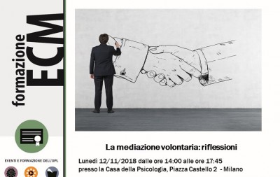 immagine articolo Evento ECM-OPL: La mediazione volontaria: riflessioni