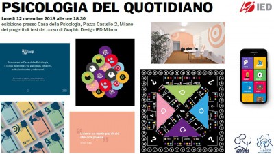 immagine articolo Psicologia del quotidiano – Esposizione dei progetti di tesi del corso di Graphic Design IED Milano