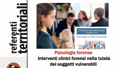 immagine articolo MONZA - Psicologia forense. Interventi clinici forensi nella tutela dei soggetti vulnerabili