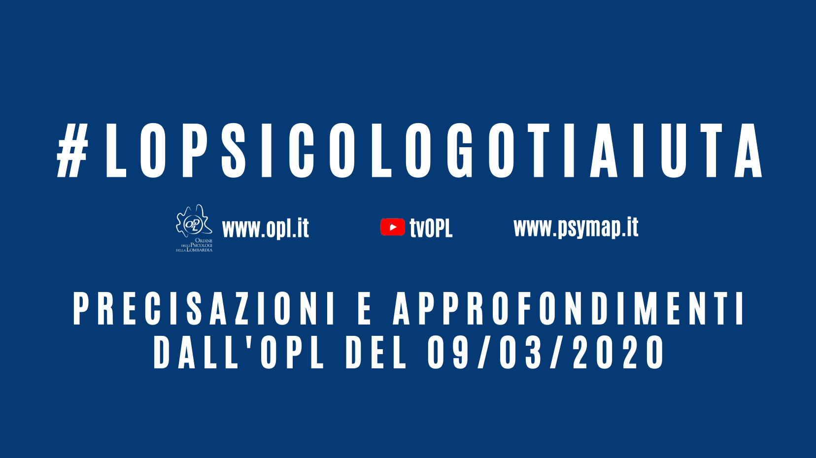 immagine articolo Precisazioni e approfondimenti dall'OPL del 09/03/2020