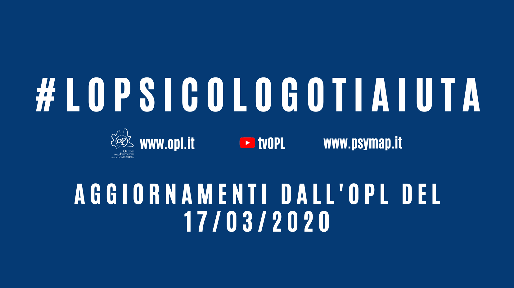 immagine articolo Aggiornamenti dall'OPL del 17/03/2020