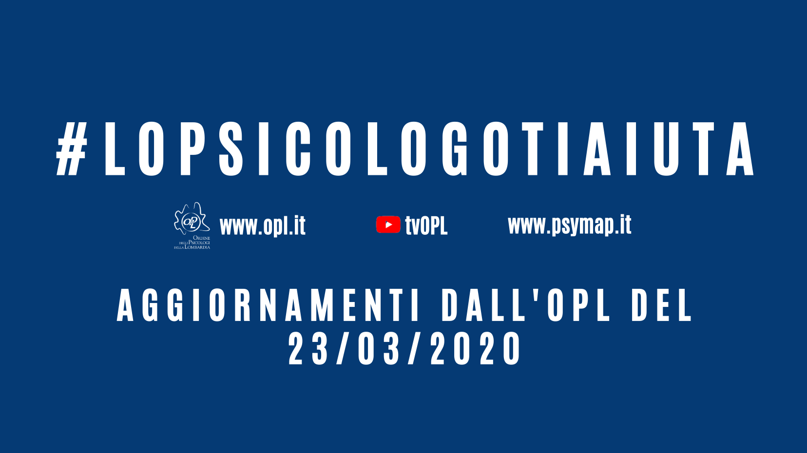 immagine articolo Aggiornamenti dall'OPL del 23/03/2020