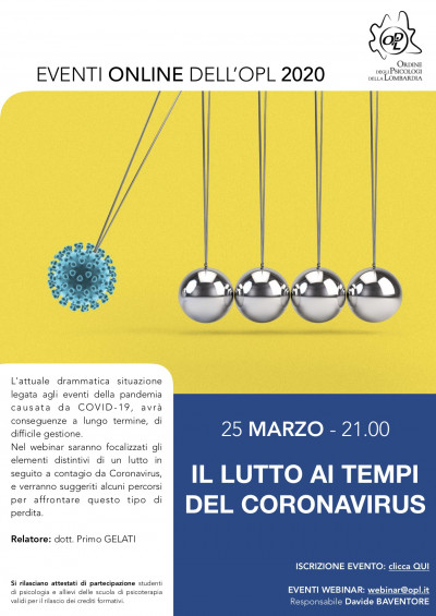 immagine articolo Il lutto ai tempi del coronavirus