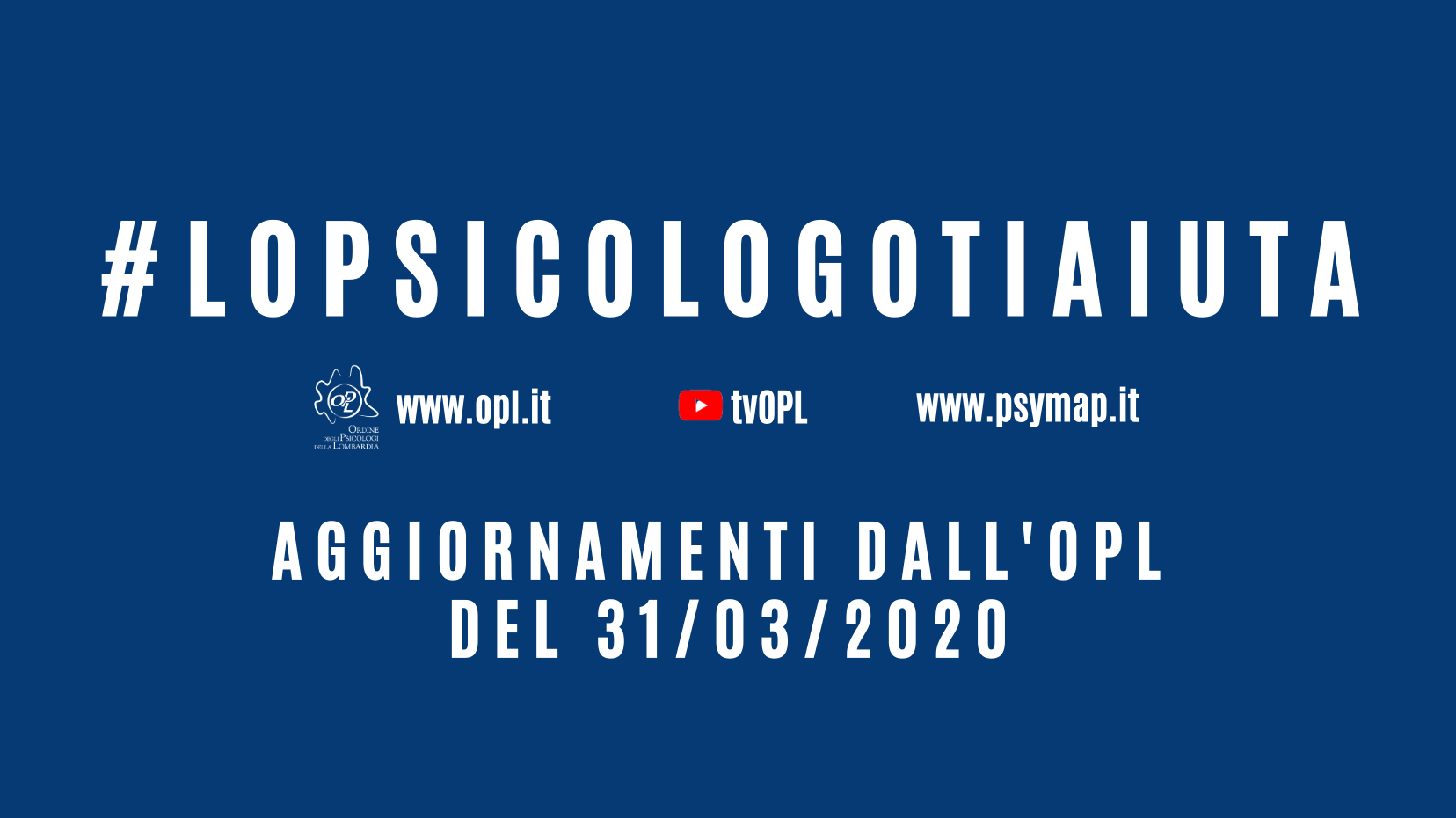 immagine articolo Aggiornamenti dall'OPL del 31/03/2020