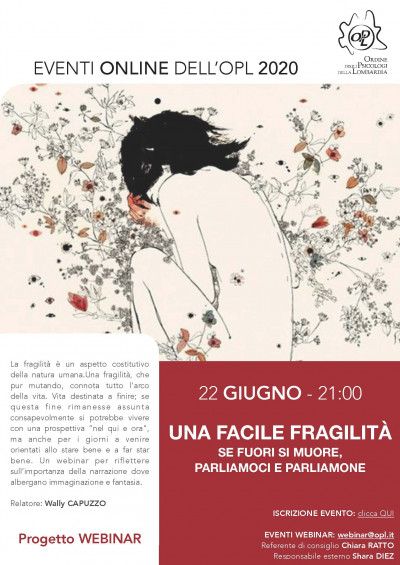 immagine articolo Una facile fragilità se fuori si muore, parliamoci e parliamone