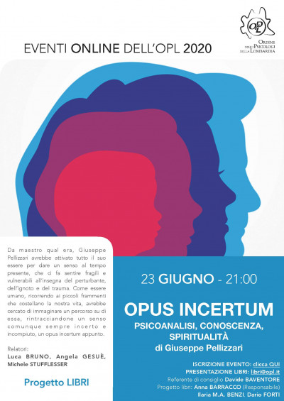 immagine articolo PRESENTAZIONE LIBRI - Opus incertum. PSICOANALISI, CONOSCENZA, SPIRITUALITÀ 