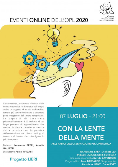 immagine articolo PRESENTAZIONE LIBRI - Con la lente della mente – Alle radici dell’osservazione psicoanalitica