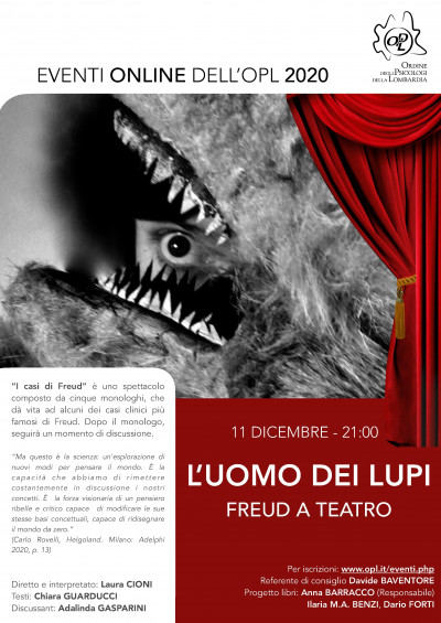 immagine articolo Ciclo di incontri: L'UOMO DEI LUPI - FREUD A TEATRO