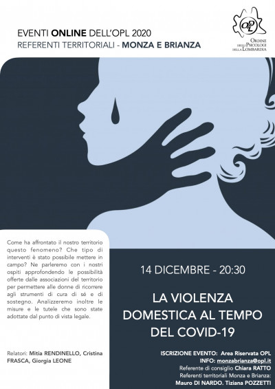 immagine articolo MONZA E BRIANZA - La violenza domestica al tempo del Covid-19