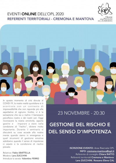 immagine articolo CREMONA - Gestione del rischio e del senso di impotenza
