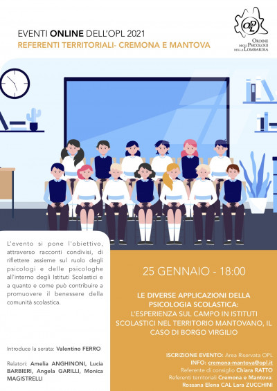 immagine articolo MANTOVA- Le diverse applicazioni della psicologia scolastica: l'esperienza sul campo in Istituti Scolastici nel territorio mantovano, il caso di Borgo Virgilio