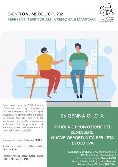 immagine articolo CREMONA - Scuola e promozione del benessere: nuove opportunità per l’età evolutiva