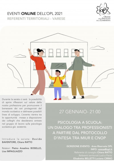 immagine articolo VARESE - Psicologia a scuola: un dialogo tra professionisti a partire dal Protocollo d’Intesa tra MIUR e CNOP