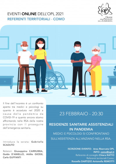 immagine articolo COMO - Residenze sanitarie assistenziali in pandemia. Medici e psicologi si confrontano sull’assistenza all’anziano nella RSA