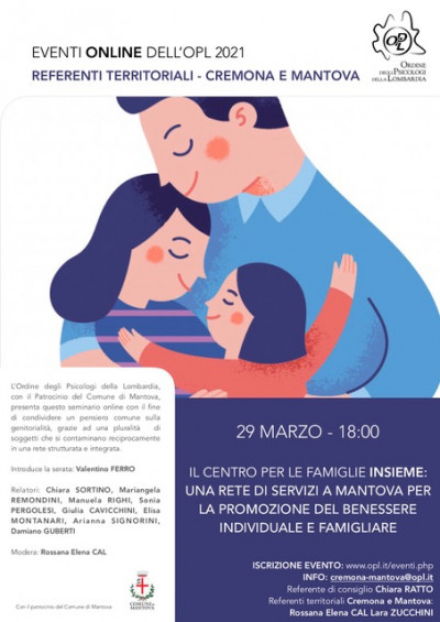 immagine articolo MANTOVA - Il Centro per le Famiglie INSIEME: una rete di servizi a Mantova per la promozione del benessere individuale e famigliare