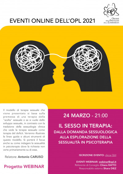 immagine articolo Il sesso in terapia: dalla domanda sessuologica alla esplorazione della sessualità in psicoterapia