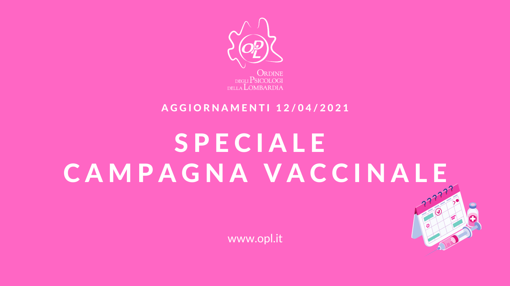 Aggiornamenti del 12/04/2021 - Speciale campagna vaccinale