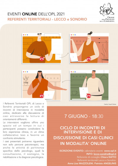 immagine articolo LECCO-SONDRIO - Ciclo di incontri di Intervisioni e discussioni di casi clinici in modalità online