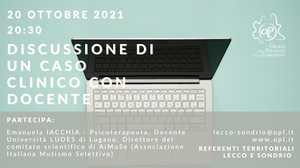 immagine articolo LECCO-SONDRIO -  ciclo di incontri di intervisione: discussione di un caso clinico con docente