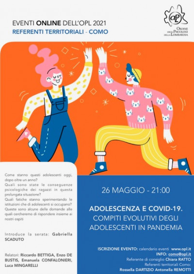 immagine articolo COMO - Adolescenza e Covid 19. Compiti evolutivi degli adolescenti in pandemia.