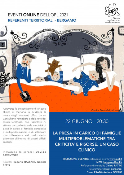 immagine articolo BERGAMO - La presa in carico di famiglie multiproblematiche tra criticità e risorse: un caso clinico