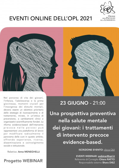 immagine articolo Una prospettiva preventiva nella salute mentale dei giovani:i trattamenti di intervento precoce evidence-based