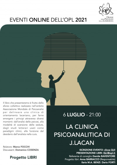 immagine articolo Presentazione Libro - La clinica psicoanalitica di J. Lacan