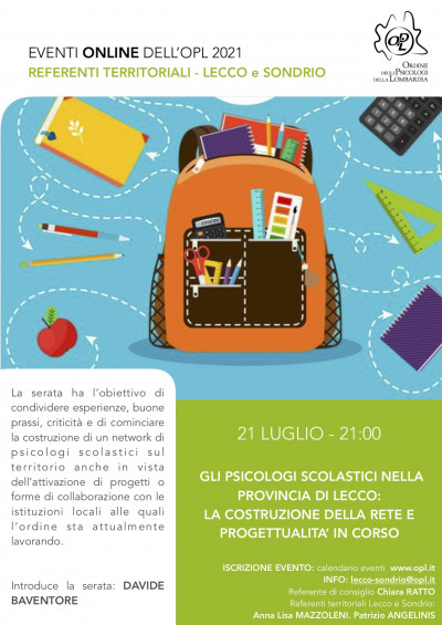 immagine articolo LECCO: gli psicologi scolastici nella provincia di Lecco: la costruzione della rete e progettualità in corso 
