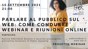 immagine articolo Parlare al pubblico sul web: come condurre webinar e riunioni online